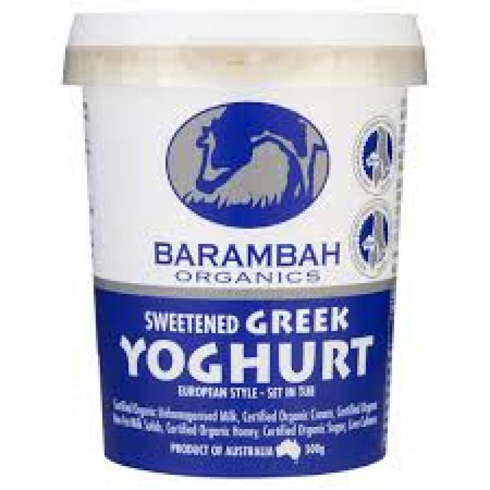 Barambah Organic Yoghurt - Greek