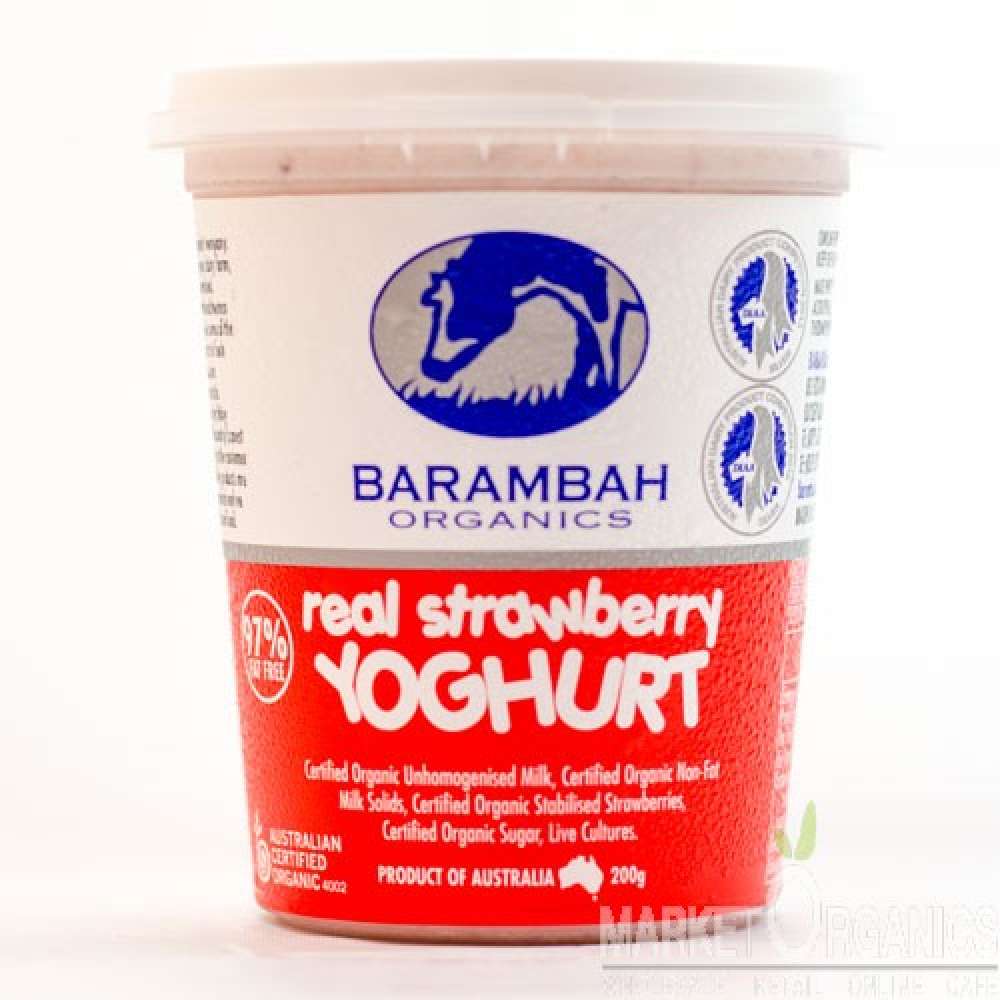 Barambah Organic Yoghurt - Strawberry