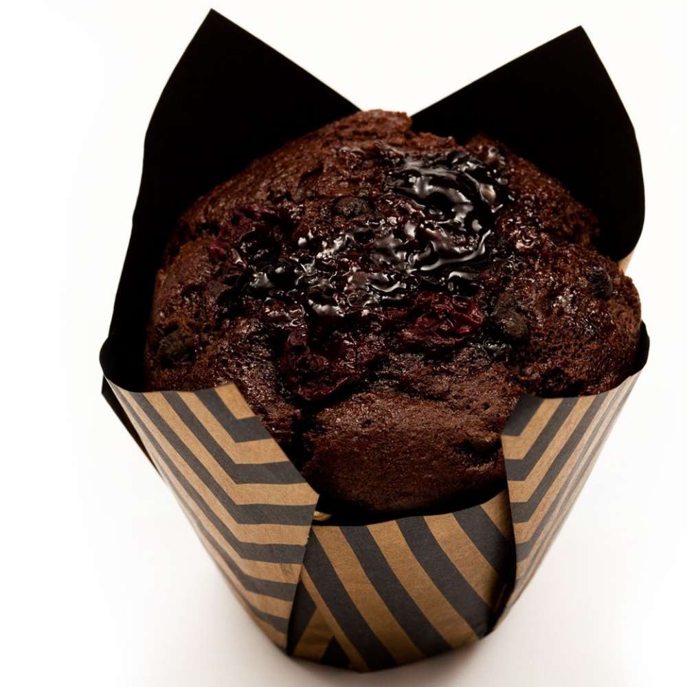 Bob & Pete's Sour Cherry Choc Muffin