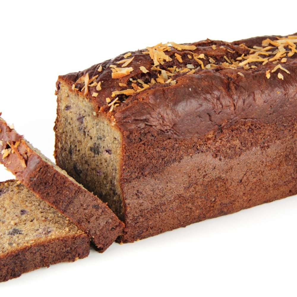 Gluten Free Raspberry & Coconut Banana Bread