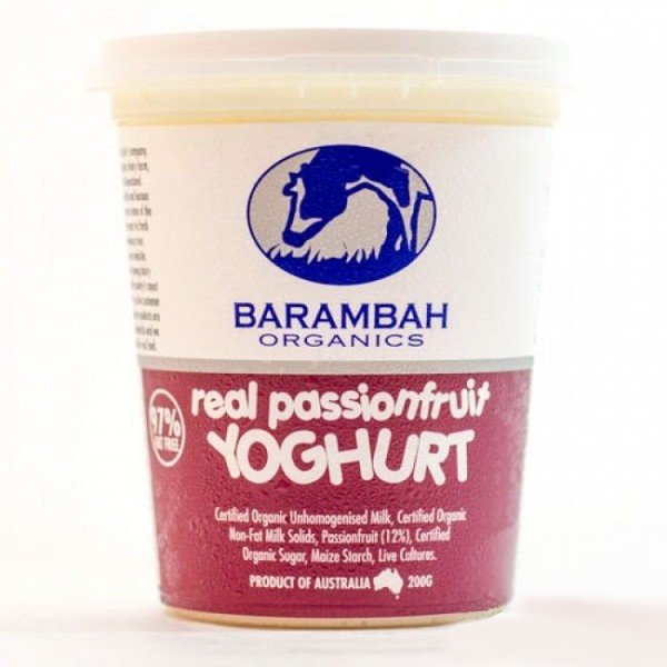 Barambah Organic Yoghurt - Passionfruit