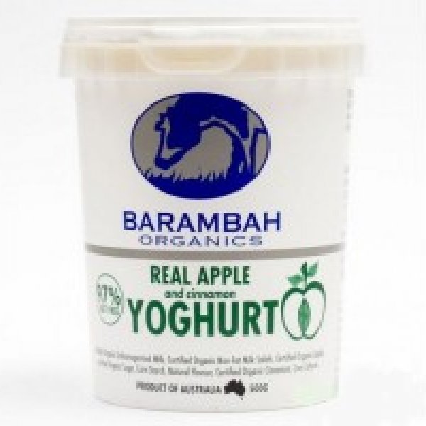 Barambah Organic Yoghurt - Apple & Cinnamon