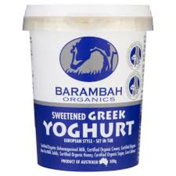 Barambah Organic Yoghurt - Greek