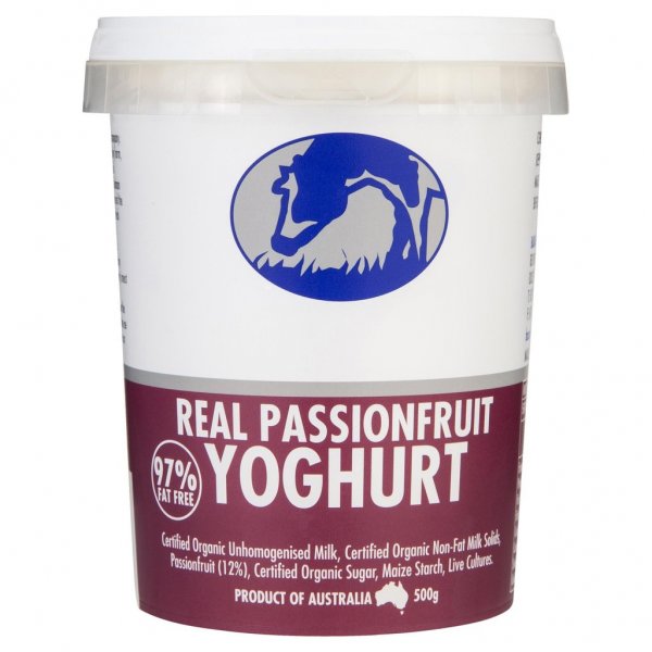 Barambah Organic Yoghurt - Passionfruit