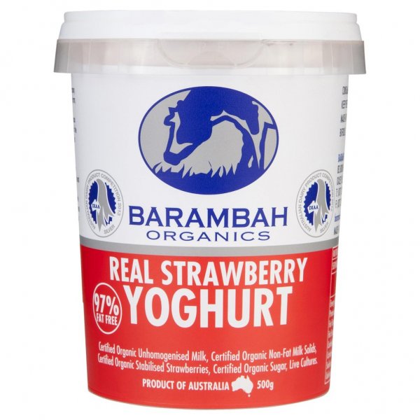 Barambah Organic Yoghurt - Strawberry