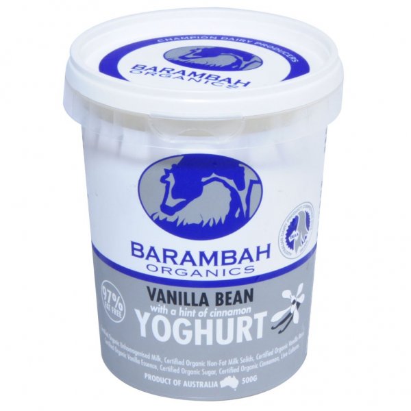 Barambah Organic Yoghurt - Vanilla Bean