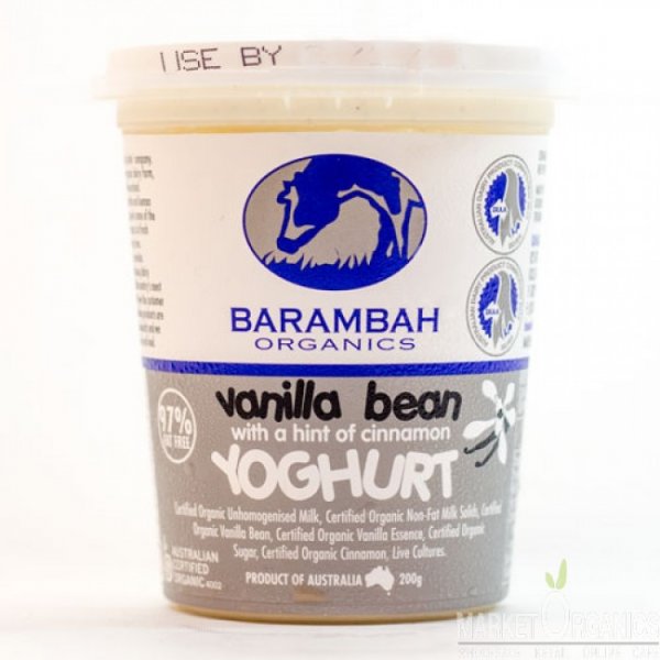 Barambah Organic Yoghurt - Vanilla Bean