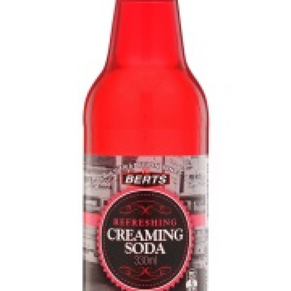 Berts Creaming Soda Glass Bottle