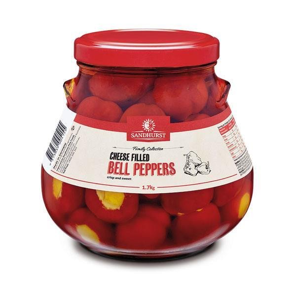 Sandhurst Cheese Filled Bell Peppers 1700g