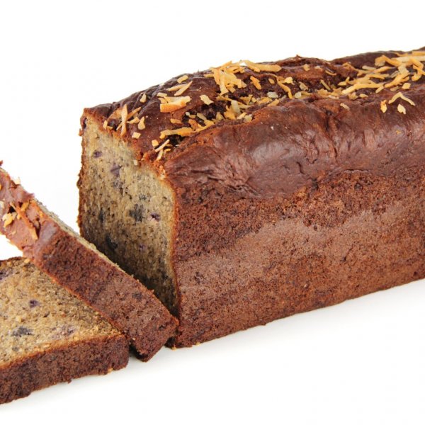 Gluten Free Raspberry & Coconut Banana Bread