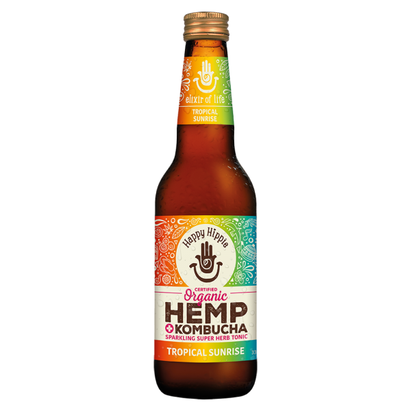 Happy Hippie Tropical Kombucha with Hemp