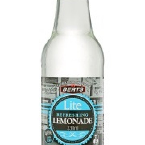 Berts Lemonade Lite Glass Bottle