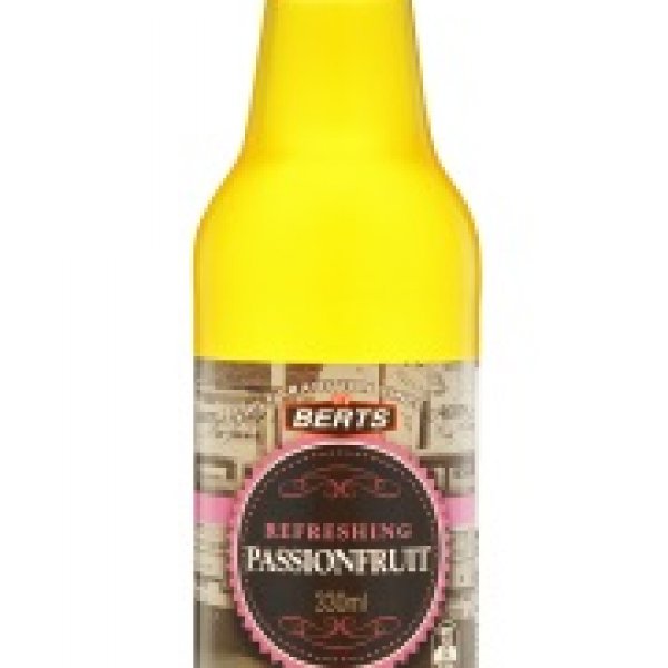 Berts Passionfruit Soft Drink Glass Bottle