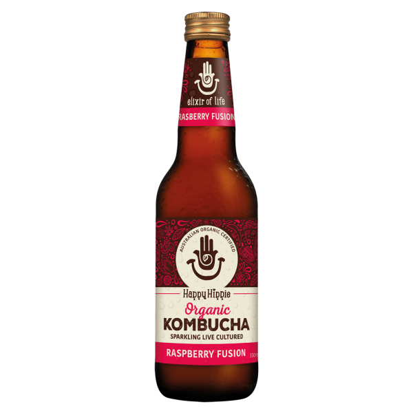 Happy Hippie Raspberry Fusion Kombucha