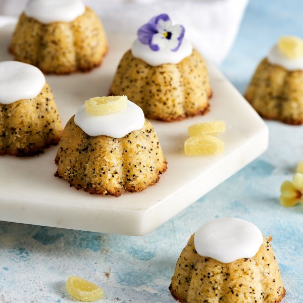 G/F Lemon & Poppyseed Polenta Babycakes